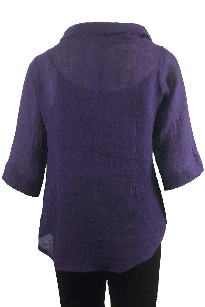 Plus size purple top