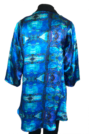 Kimono Jacket Tiffany Window silk