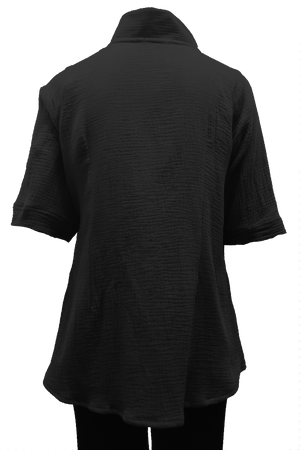 Rodin Shirt: Black Cotton