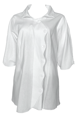 Serpent shirt: White linen