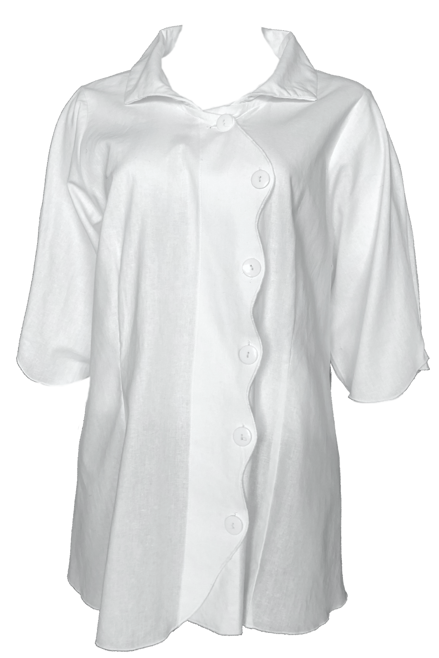 Serpent shirt: White linen